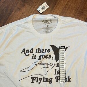 NWT - Spencer’s - White Graphic Tee with Fun Design